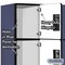 Salsbury Industries 4 Tier Designer Locker, 54"Wx76"Hx21"D, 12 Door, Blue 18-24361BLU - alternate 2